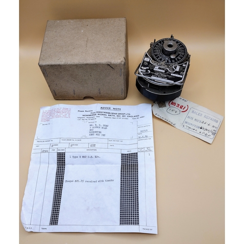 13 - Industrial Horstmann Gear Co. Ltd Type K MK2 12V Time Switch, Circa 1980, with Original Paperwork an... 