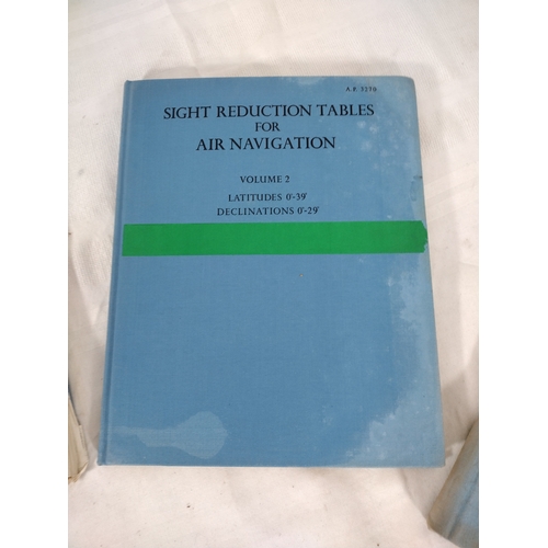 34 - Comprehensive Set of Sight Reduction Tables for Air Navigation, Printed in 1977 by HMSO, Including V... 