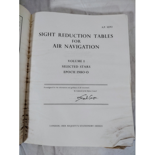 34 - Comprehensive Set of Sight Reduction Tables for Air Navigation, Printed in 1977 by HMSO, Including V... 