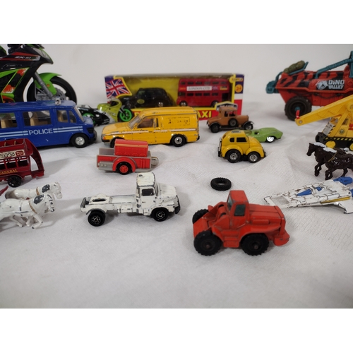 53 - Collection of Die-Cast and Vintage Toys Including a Cast Iron Train Locomotive Circa 1900s (possibly... 