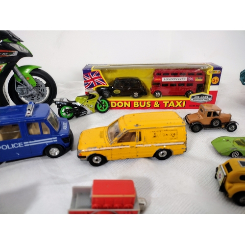 53 - Collection of Die-Cast and Vintage Toys Including a Cast Iron Train Locomotive Circa 1900s (possibly... 