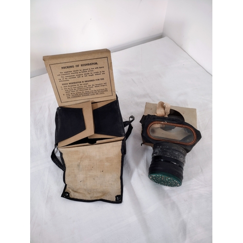 49 - British Civilian Duty Respirator Mark I, 1937, Complete with Original Box and Instructions – Manufac... 