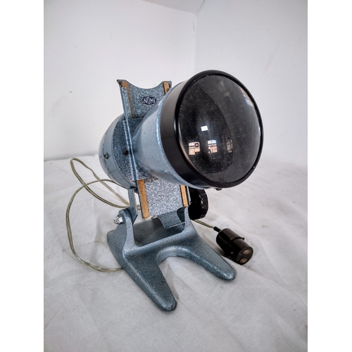 50 - Vintage Gnome British Made Projector, Circa 1950s–1960s, with Original Hammer-tone Finish