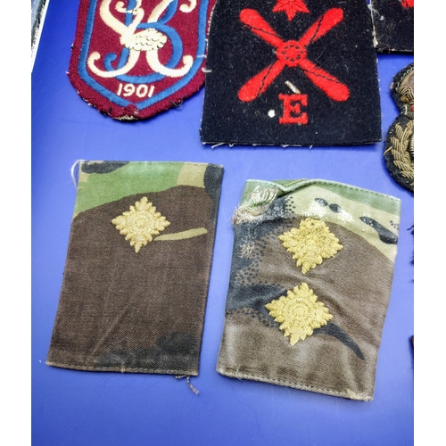 54 - Collection of British and Commonwealth Cloth Patches Including Royal Horse Artillery, Corps of Commi... 