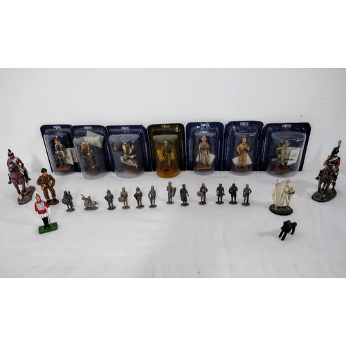 71 - Collection Of Del Prado Military Figures Including Unboxed Larger Figures And Gandalf Figure From NL... 