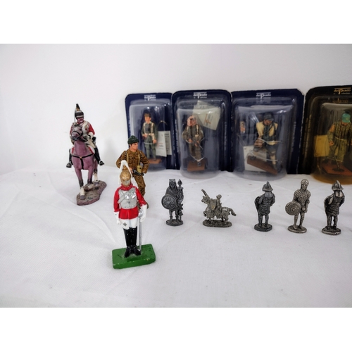 71 - Collection Of Del Prado Military Figures Including Unboxed Larger Figures And Gandalf Figure From NL... 