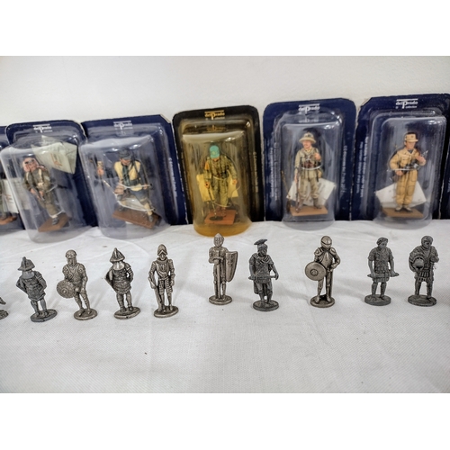 71 - Collection Of Del Prado Military Figures Including Unboxed Larger Figures And Gandalf Figure From NL... 