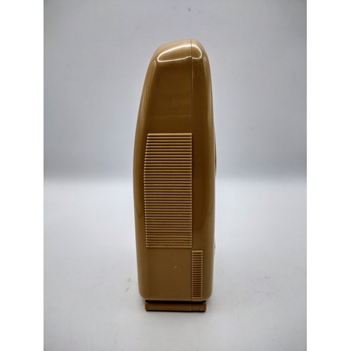 66 - Vintage Wittner Taktell Piccolo Metronome, Circa 1965, In Unusual Beige Casing With Original Wind-up... 