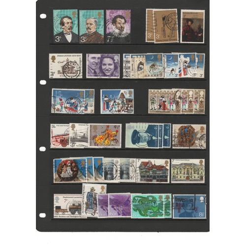 280 - C148-1-129 British Heritage and Commemorative Stamp Collection from 1966 to 1974 Featuring Historic ... 