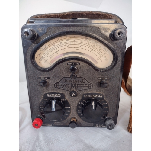 58 - Vintage AVO Universal Avometer Model 8 Mark V, Complete with Original Leather Case and Accessories (... 