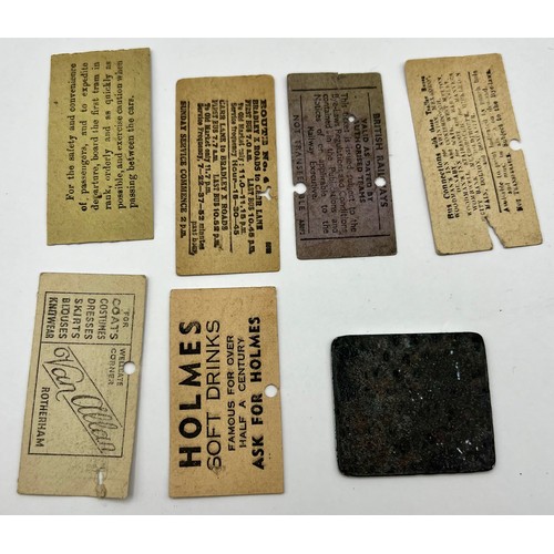 119 - 6 Vintage Tickets to include Grimsby Tramway, Newcastle Tramway, Mexborough Swinton Trolley Bus and ... 