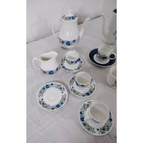 152 - Two Wedgwood Bone China Part Coffee Sets, 'Clementine' and Susie Cooper's 'Glen Mist' Patterns, Feat... 