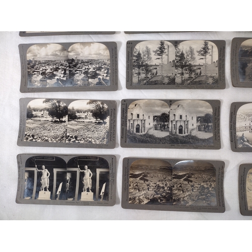 197 - Collection of Late 19th to Early 20th Century Stereoscopic / Stero View Cards Featuring Panoramic Vi... 