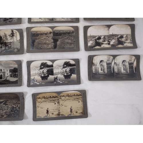 197 - Collection of Late 19th to Early 20th Century Stereoscopic / Stero View Cards Featuring Panoramic Vi... 