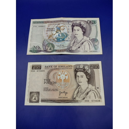 36 - Set of Bank of England Series D Notes, Including £20 William Shakespeare Issue and £10 Florence Nigh... 