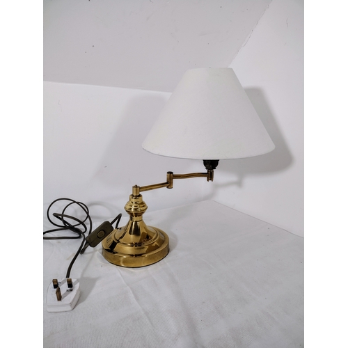 55 - Vintage Brass Swing-Arm Table Lamp Attributed to Micromark, Dated 1992 approx 16 inches high - may n... 