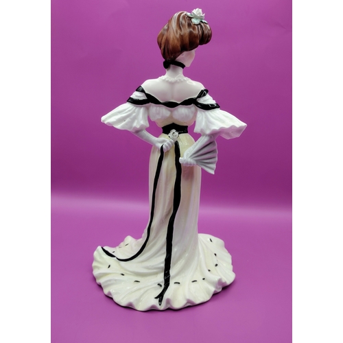 87 - Coalport Golden Age Figurine Alexandra at the Ball by Elisabeth Woodhouse, (1987) Limited Edition 8,... 