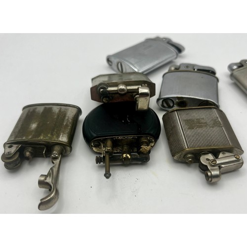 81 - 8 Vintage Petrol Lighters to include Karl Wieden Semi-Automatic, Boston, Ronson Standard, Barclay & ... 