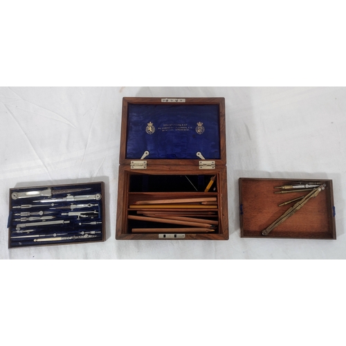 115 - Victorian Holtzapffel & Co. Burr Walnut Drafting Instrument Set, Circa 1890–1910, with Royal Appoint... 