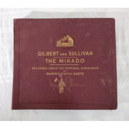 136 - His Master’s Voice 1932–1933 Album Series Recording of Gilbert and Sullivan’s The Mikado, Supervised... 