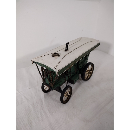 138 - Boyle Model 30471 Tin Steam Tractor, Decorative Display Piece, Circa 1970s