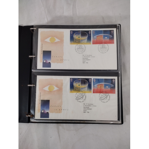 141 - Album of Approximately 50 British First Day Covers, Late 20th Century, Featuring Commemorative Theme... 