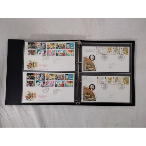 141 - Album of Approximately 50 British First Day Covers, Late 20th Century, Featuring Commemorative Theme... 