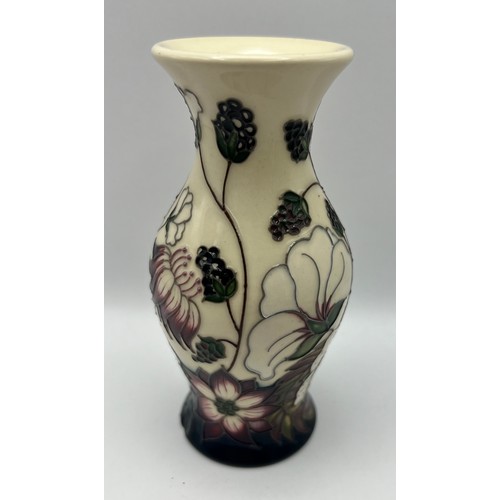 148 - Moorcroft Bramble Revisited Vase 2010 by Alicia Amison 13cm - Factory Second (Red Dot)