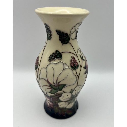 148 - Moorcroft Bramble Revisited Vase 2010 by Alicia Amison 13cm - Factory Second (Red Dot)