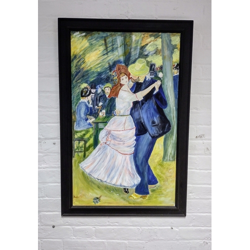 162 - Oil on Canvas Painting in the style of Renoir by Anthony Chesney, titled 'Dance at Bougival'