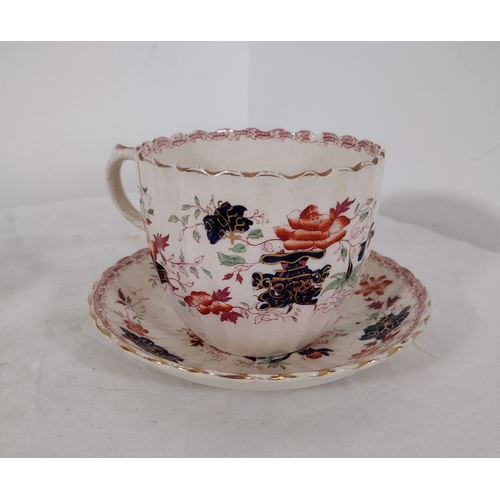 166 - Collection of Fine China English Ceramics Including Staffordshire Imari Ironstone Oversized Teacup a... 