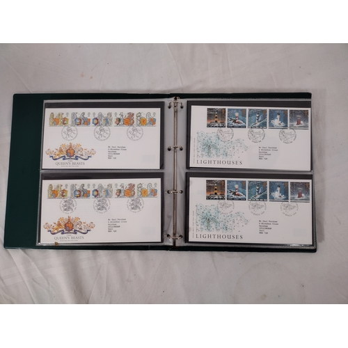 178 - Album of Approximately 64 British First Day Covers, 1990s to Early 2000s, Featuring Commemorative Th... 