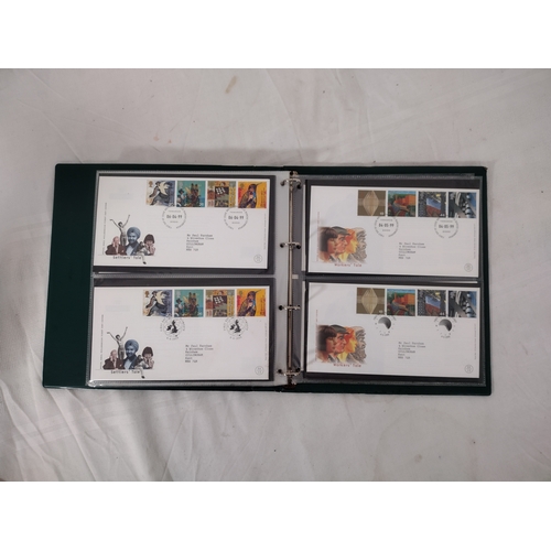 178 - Album of Approximately 64 British First Day Covers, 1990s to Early 2000s, Featuring Commemorative Th... 