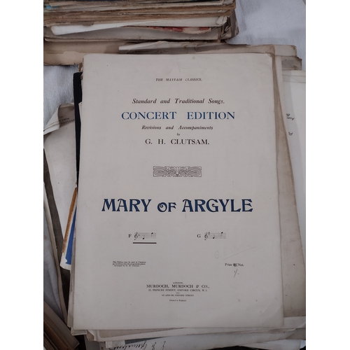 179 - Collection of Approximately 200 Pieces of Victorian to Edwardian Popular Songs, Music Hall Sheet Mus... 