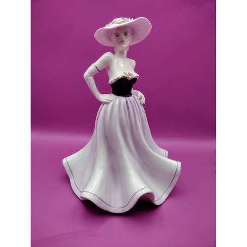 180 - Coalport Ladies of Fashion Series Figurine Demetra Modelled and Decorated by Hand From 1986