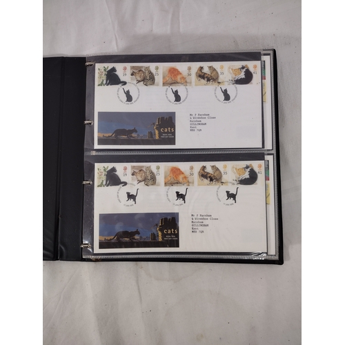 224 - Album of Approximately 45 British First Day Covers, 1978 to 1999, Featuring Commemorative Themes Inc... 