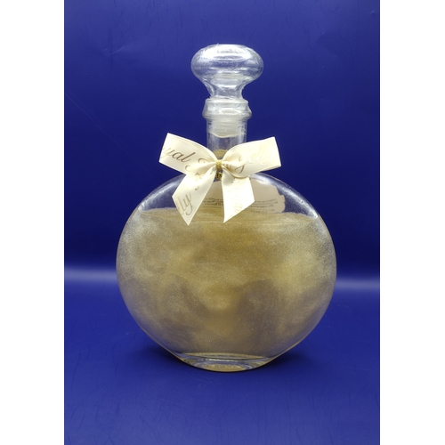 229 - Unopened Royal Jelly Nectar Foam Bath in Glass Decanter Bottle, 475ml with Original Bow and Label