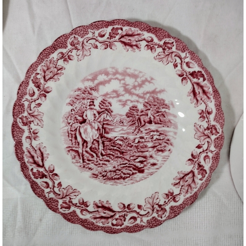 239 - Extensive Collection of Mid-20th Century English Transferware by Myott, Johnson Brothers, Royal Tudo... 