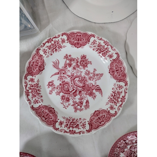 239 - Extensive Collection of Mid-20th Century English Transferware by Myott, Johnson Brothers, Royal Tudo... 