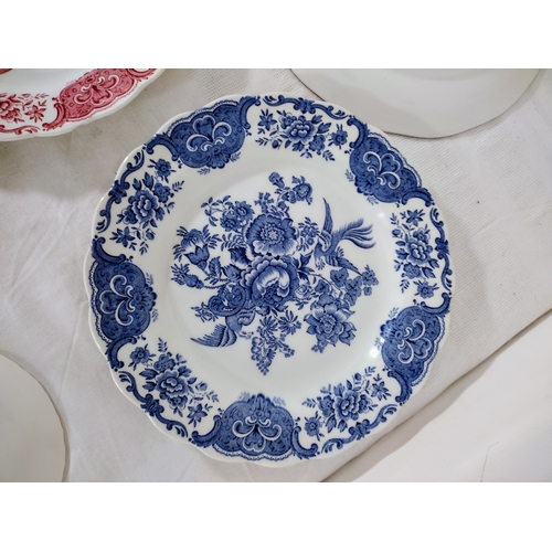 239 - Extensive Collection of Mid-20th Century English Transferware by Myott, Johnson Brothers, Royal Tudo... 