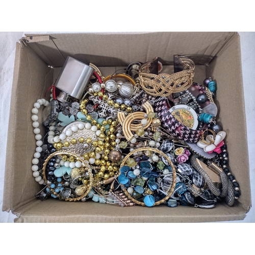 240 - Collection of Vintage and Modern Costume Jewellery Featuring Bracelets, Necklaces, Brooches, Bangles... 