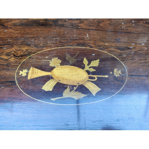 246 - Edwardian Rosewood Occasional Table with Marquetry Inlay, Circa Early 20th Century, 26