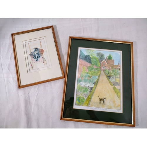 266 - Set of Two Framed Limited Edition Prints by Rosemary Myers, Circa 1990s, Including 