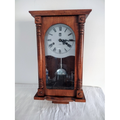 270 - Two 31-Day Pendulum Wall Clocks both approx 21