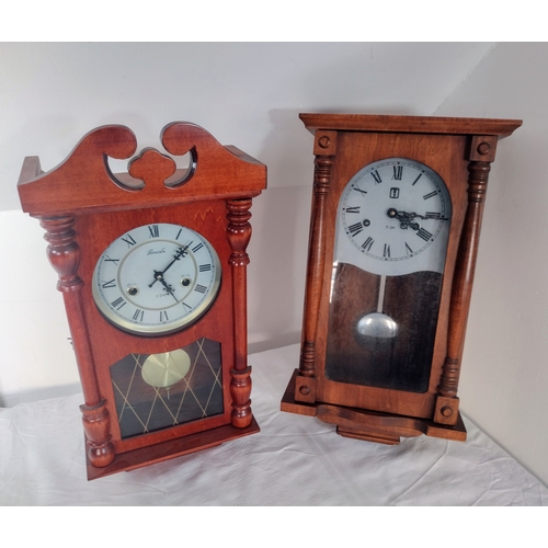 270 - Two 31-Day Pendulum Wall Clocks both approx 21