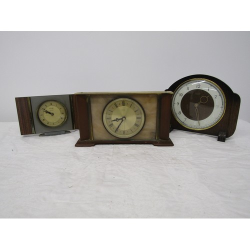 91 - 3x Mantel Clocks to Include Smiths and Metamec