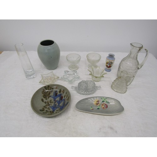 118 - Interesting Selection of Glass and Ceramic to include David Melville