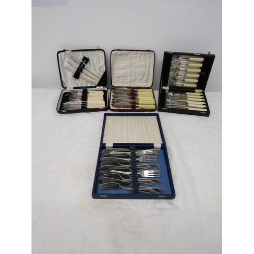 119 - 4 Boxed Sets of Flatware to include Silver Plate