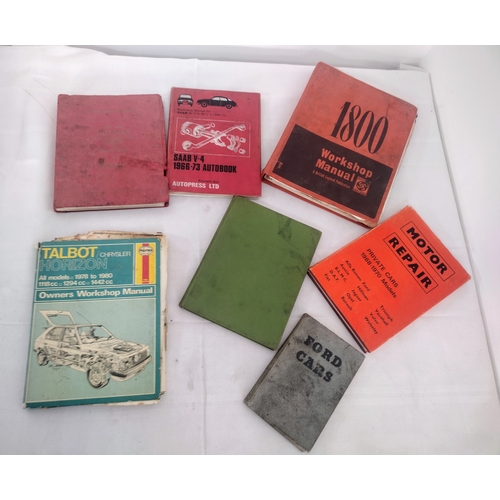 129 - 7 Vintage Car Workshop Manuals to Include Talbot Horizon, VW Beetle 69-70, Hillman / Commer, Saab 95... 