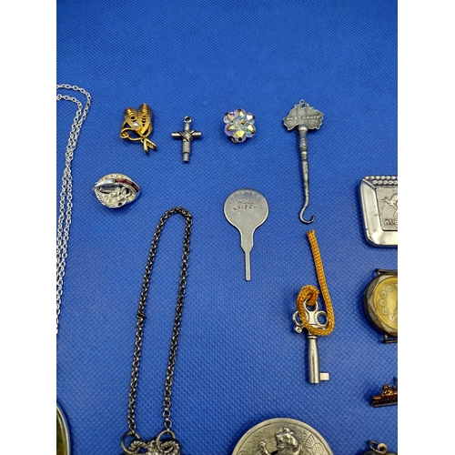 4 - Mixed Collection of Interesting Jewellery and Accessory Items, Including Chained Pendants, Sherry La... 